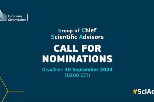 28/08/2024. Se buscan científicos españoles para el Grupo de Asesores Científicos Jefes de la Comisión Europea